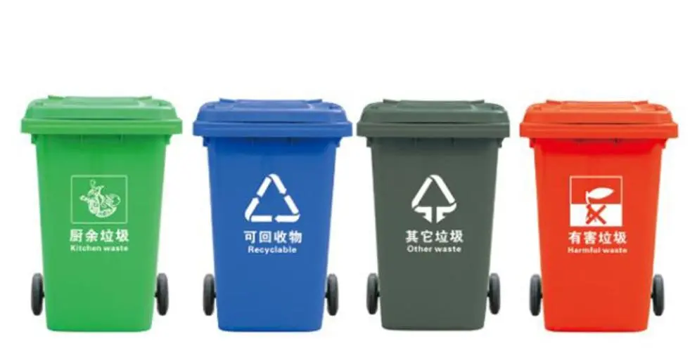 垃圾桶分类颜色和标志-第1张图片-飞扬号
